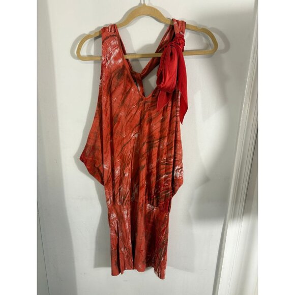 Silvia Tcherassi red Abstract Draped Dress – Made in Colombia - Picture 6 of 10